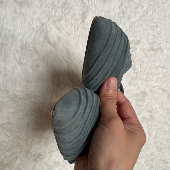 Seychelles Dusty Blue Pointed Toe Slingback Shoes Size 6 - Picture 3 of 12